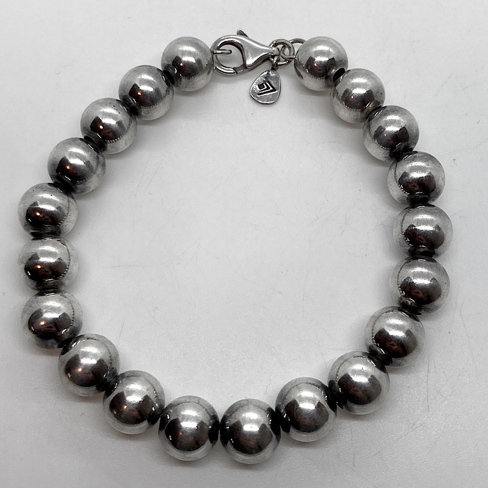 Silpada Sterling Silver Rich Abundance Ball Bead Bracelet B2414 | 7.6” L / 9mm W